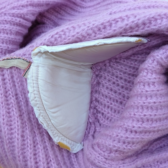 1980's ORCHID CARDIGAN SWEATER 80's S M - Picture 7 of 10